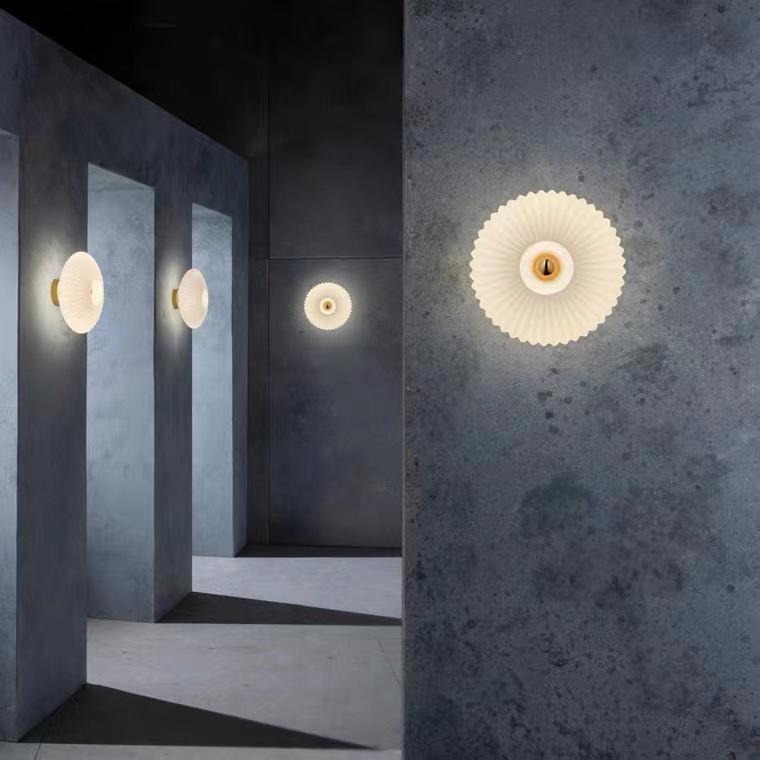 Postmodern Bauhaus Glass Wall Lamp for Bedroom or Hotel Ambiance