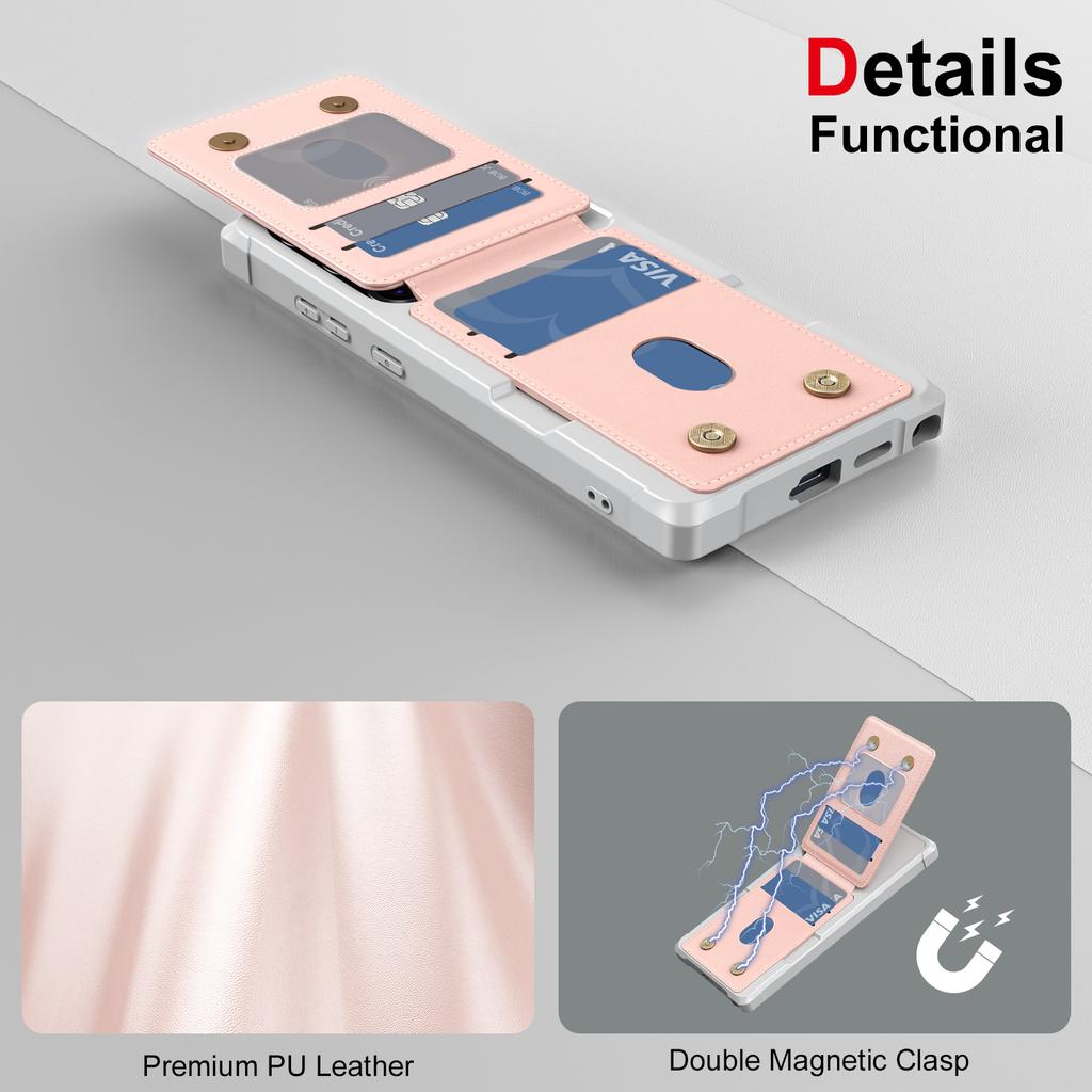 Custodia per Samsung S26 S25 S24 S23 S22 ultra Porta carte integrato cover protettiva in pelle copertura completa tinta unita Anti-Impronta