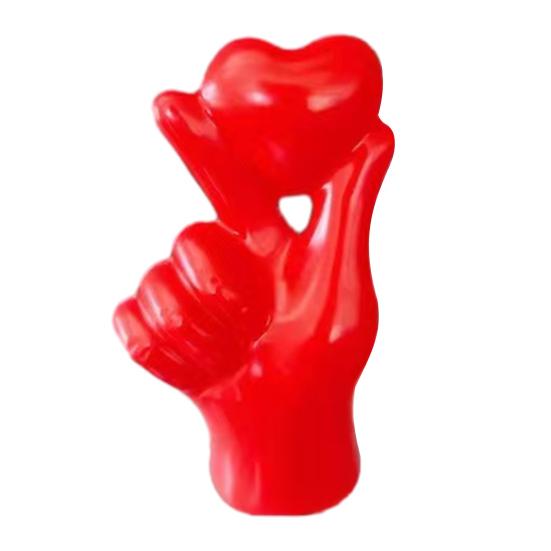 Valentinstag Herz Handornament Herzform Geste Harzstatue Skulptur Heim Büro Hochzeitsparty Romantische Dekoration