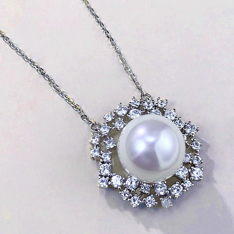 

Хуэй Чжи И Осень 2023 Серебряное колье с жемчугом и звездой S925 - Юбилейная вещь модного бутика 925 Silver