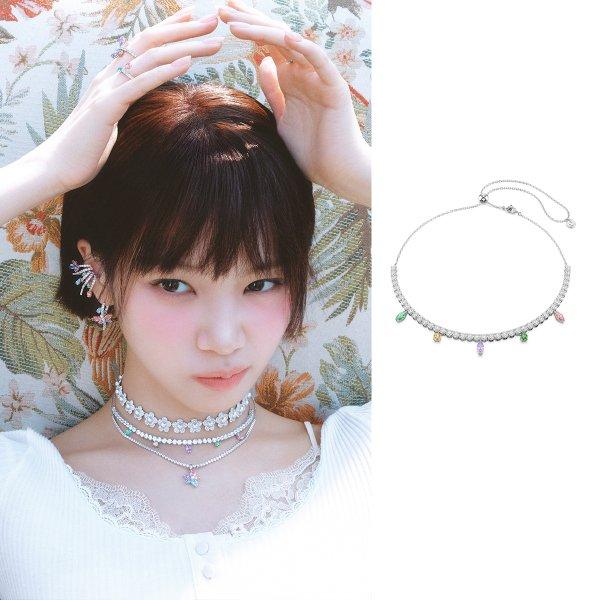 Swarovski [authentic Shopping Bag Included] Ariana Grande Tennis Necklace 573742