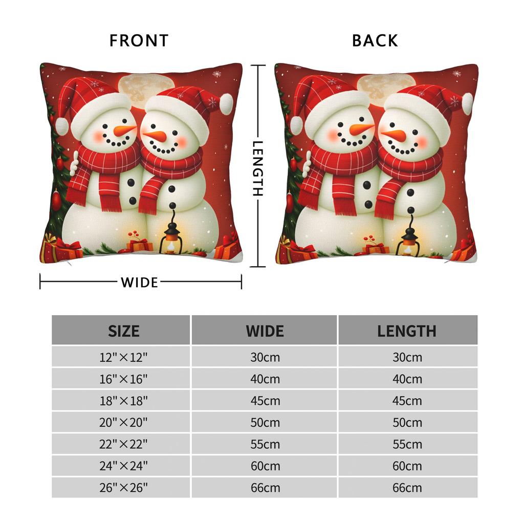Christmas Santa Snowman Pillowcases  Funny Pillow Case For Couch Sofa Bedroom Design Pillow Cover