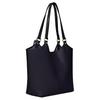 Coach Day 32 Removable Zipper Bag Snap Closure Pebble Leather Coated Canvas Tote Shopping Handbag Large Women Tote Midnight-Navy C6337-B4BHP