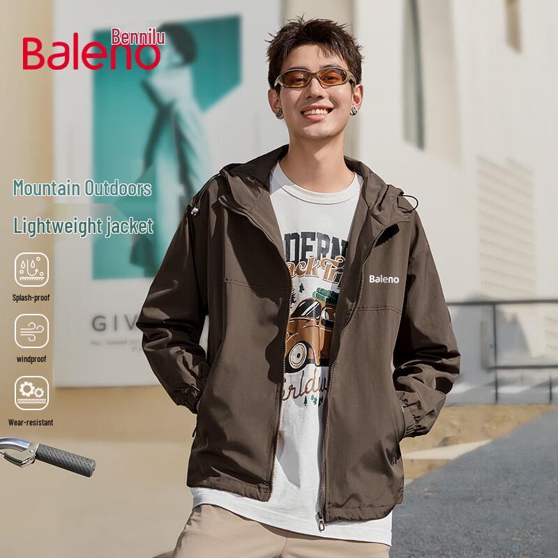 

Baleno Unisex Loose Fit Hooded Zipper Jacket 3XL