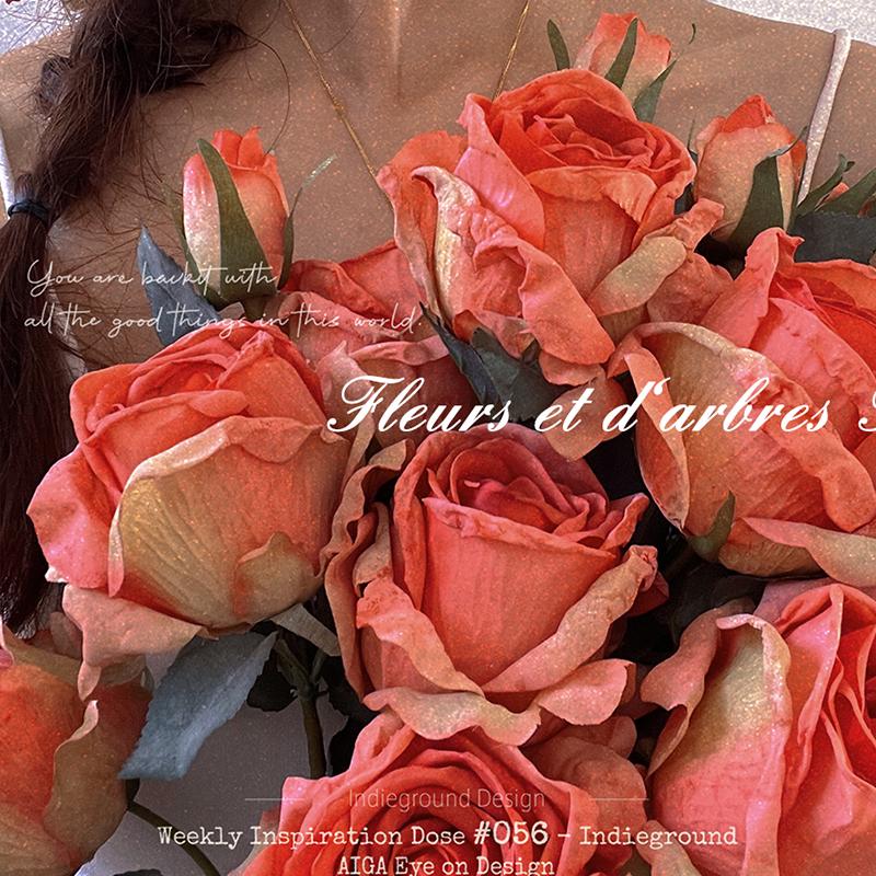 Liu Yifei Inspired Dried Flower Oil Painting - Artificial Rose Bouquet for Living Room or Dining Table Decor