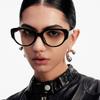LOOKING4U Neo Retro 20307G Overfit Horn-Rimmed Glasses BLACK