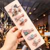 Kawaii Cartoon Princess Children Hairpins Set Girls Kids Flower Hair Clips Pin Accessories Barrettes Hairclip Headdress Headwear