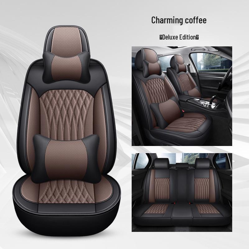 Universal Nappa Leather Car Seat Cushion No. 17 – Full Wrap, Full Leather Sports Seat Cover