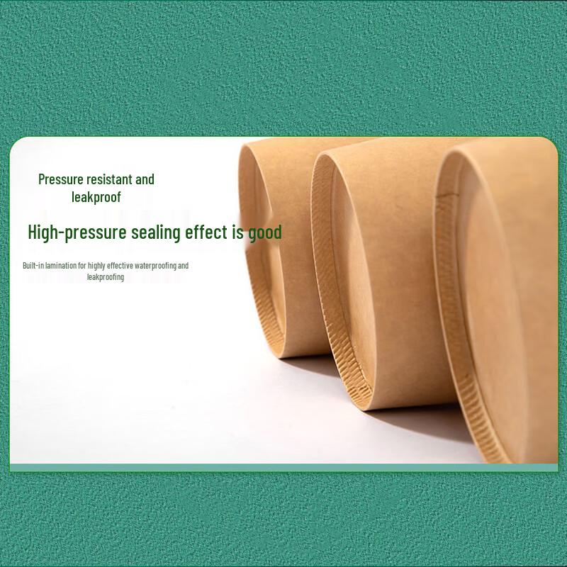 Disposable Kraft Paper Food Containers and Lids