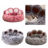 Bear Paw Shape Cat Bed Antislip Dog Furry Plush Bed Small Kitten Soft Sofa Bed Cushion Bedding for Puppy Pet Supplies