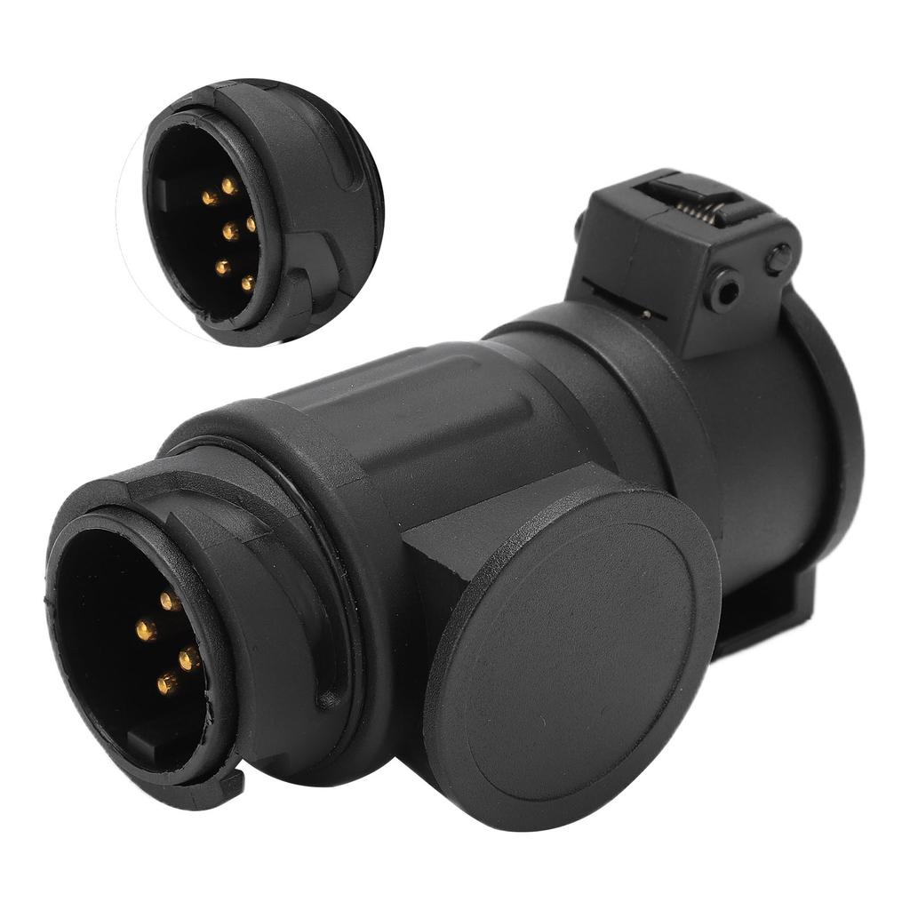 13 Pin to 7 Pin Trailer Connector Adapter Heavy Duty Waterproof for RV Camper Ship