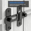 Gate Latch Sliding Barn Door Latch For Locking Matte Black Stainless Steel Gate Latches Flip Latch Safety Door Bolt Latch Lock