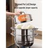 KOBACH 304 Stainless Steel 3-Layer Steamer Pot