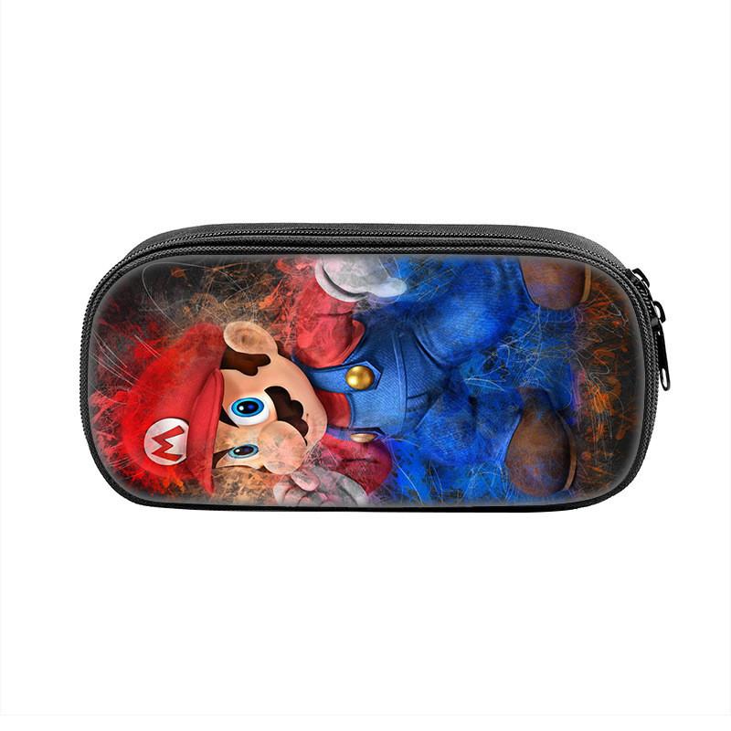 Super Mario Bros Pencil Case With Nylon Material For Students And Kids