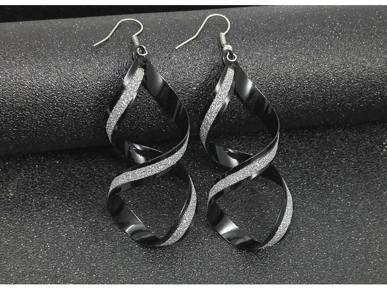 Trendige Rock Punk Spiral Ohrklemmen & Hängeohrringe für Damen