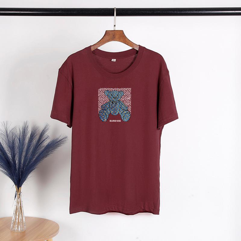 TWINFLAMES Letnia koszulka damska Cute Bear T Shirt Harajuku Graphic Tee Y2k Top Estetyczne ubrania