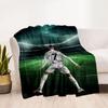 Ronaldo's Legacy: Goat Blanket Soft Warm Cozy Great for Sofa Bed Bedding All-Season Use Playful Design Suitable for Gifting Relatives and Friends