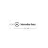 CRY1 3D Metal Emblem Sticker Car Styling Interior Decoration Decals For Mercedes Benz AMG W204 GLC CLA GLK W205 W206 W203 A180 W211