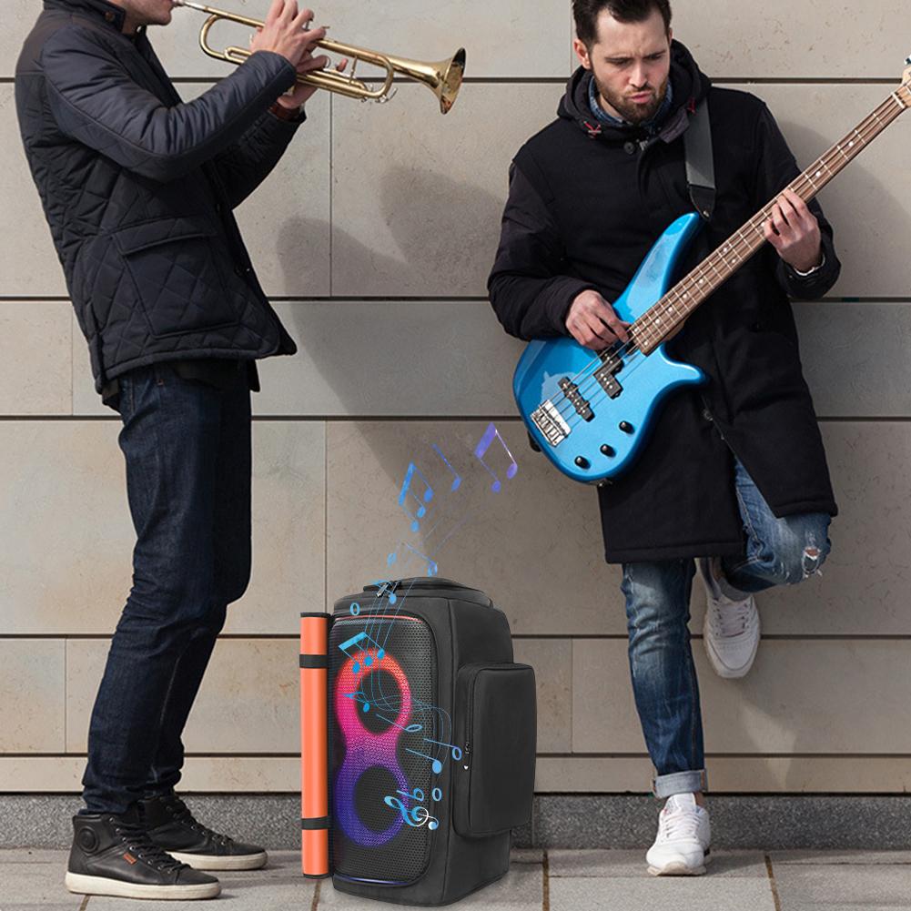 Party Speaker Dust Cover with Mic Pocket Padded Speaker Protective Cover Wear Resist for JBL Partybox 110/JBL Partybox Club 120