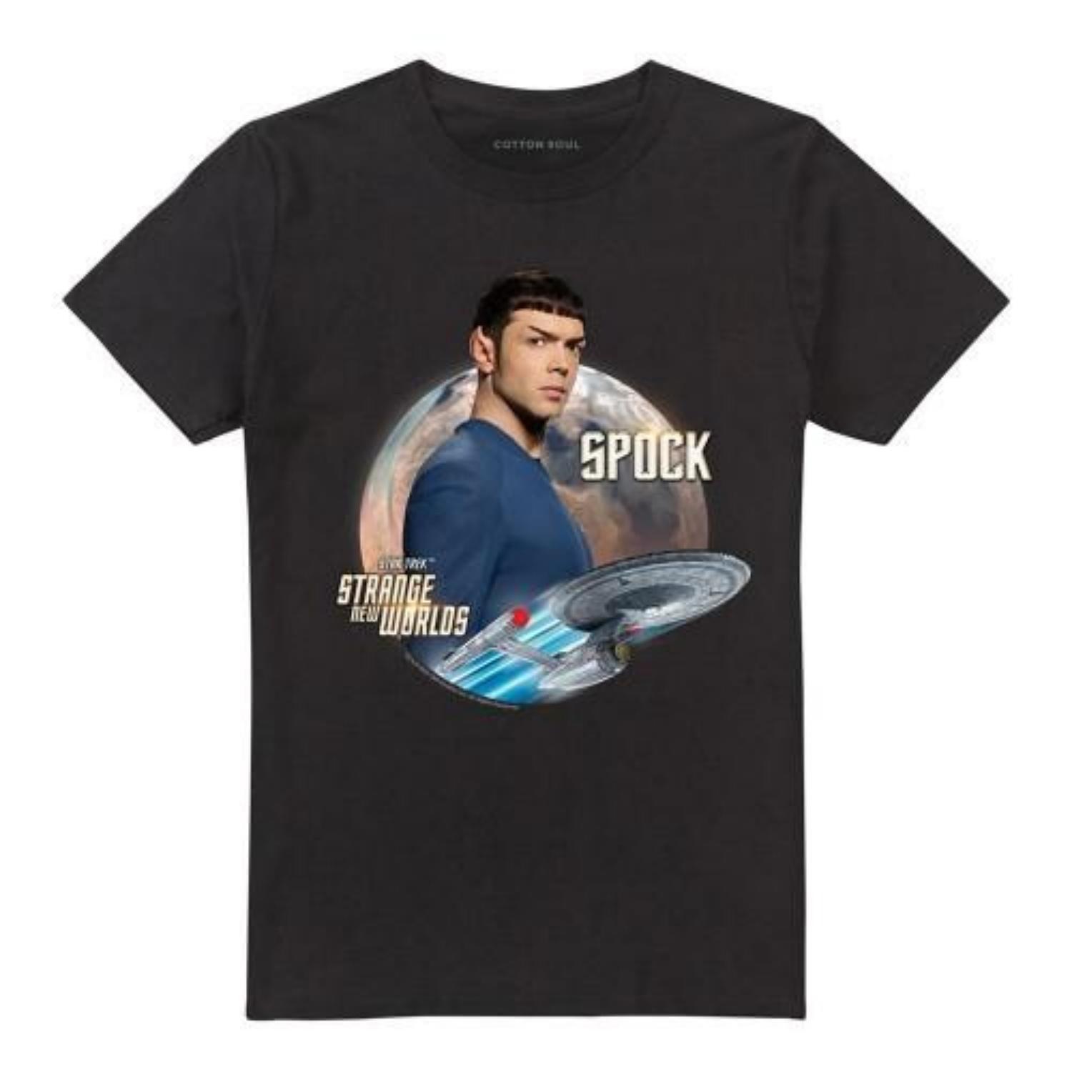 Star Trek_ Strange New Worlds Unisex Adult Spock T-Shirt S чёрный