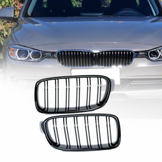 

1 пара передних решеток 51130054494 Матовый черный 51130054493 Решетки 51137263482 для BMW 3