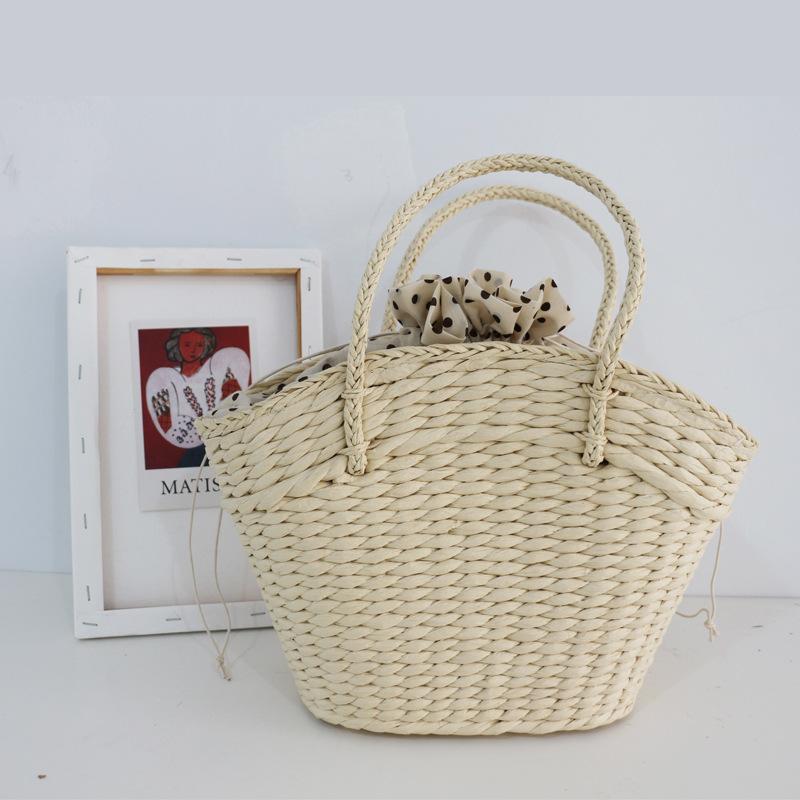 

Women String Purses And Handbags Summer Straw Beach Hand Bags Tote Ladies Rattan Shopping Hand Bag