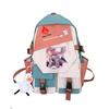 Large Capacity Schoolbag with Shoulder Strap; Student Three-piece Pencil Case Set