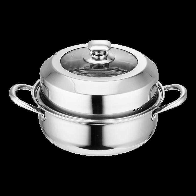 Yibo Kapur 28cm 304 Stainless Steel Steamer Pot
