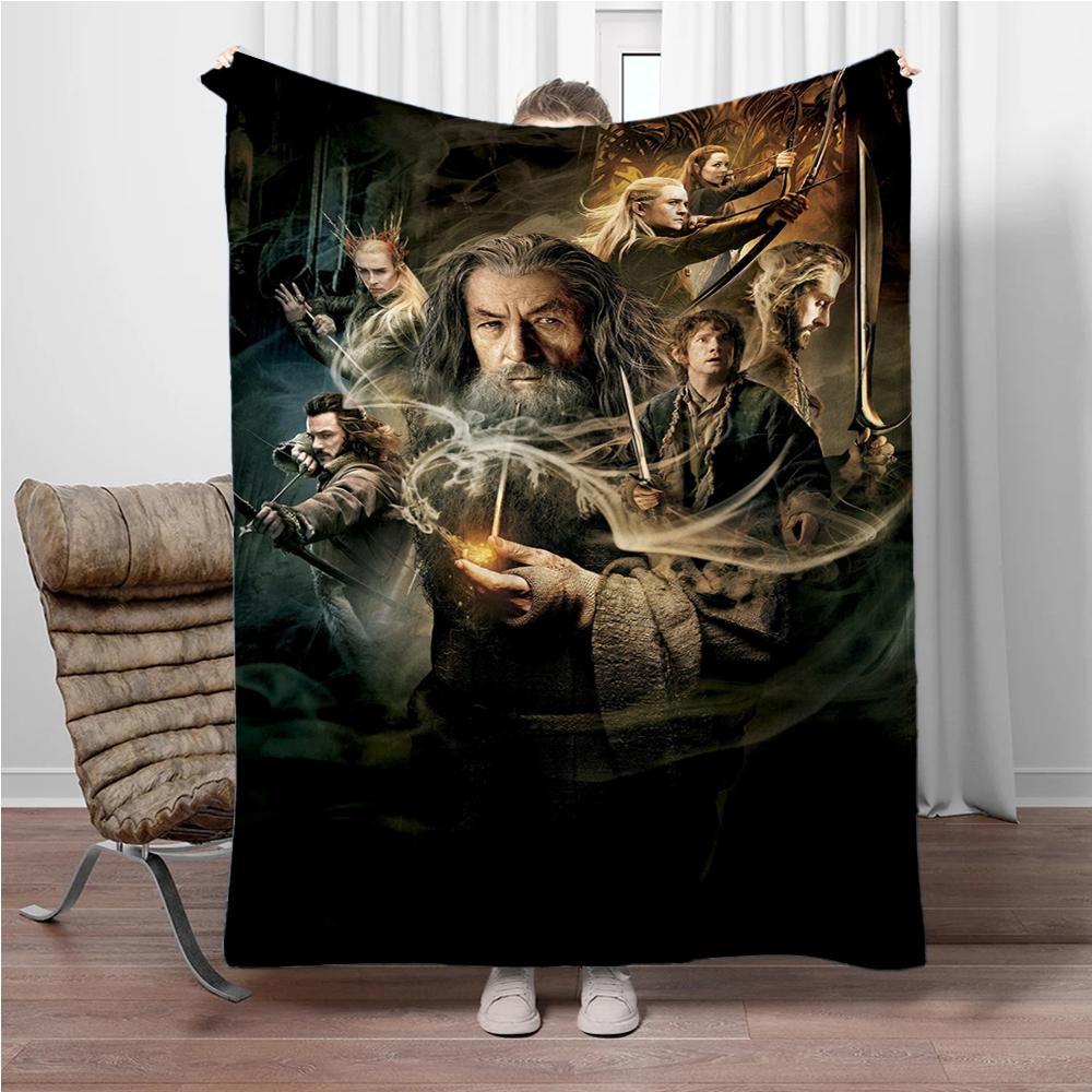 

L-Lord of the Rings 3D Printed blanket Warm Flannel Blanket Living Room Sofa Camping Picnic Travel Warm Blanket Holiday Gifts 75cmx90cm