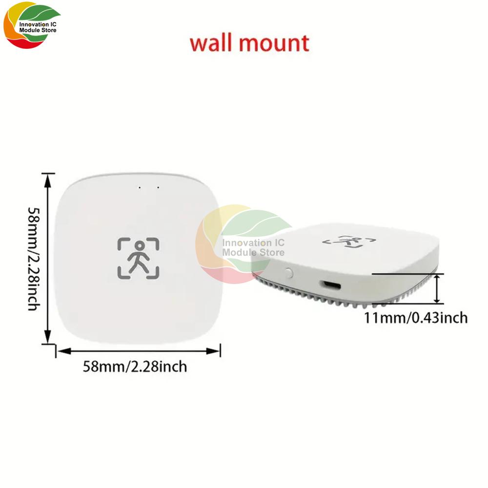Smart Life Zigbee Human Presence Detector 5.8G/24G Tuya Wifi MmWave Radar Pir Montion Sensor With Luminance Detection