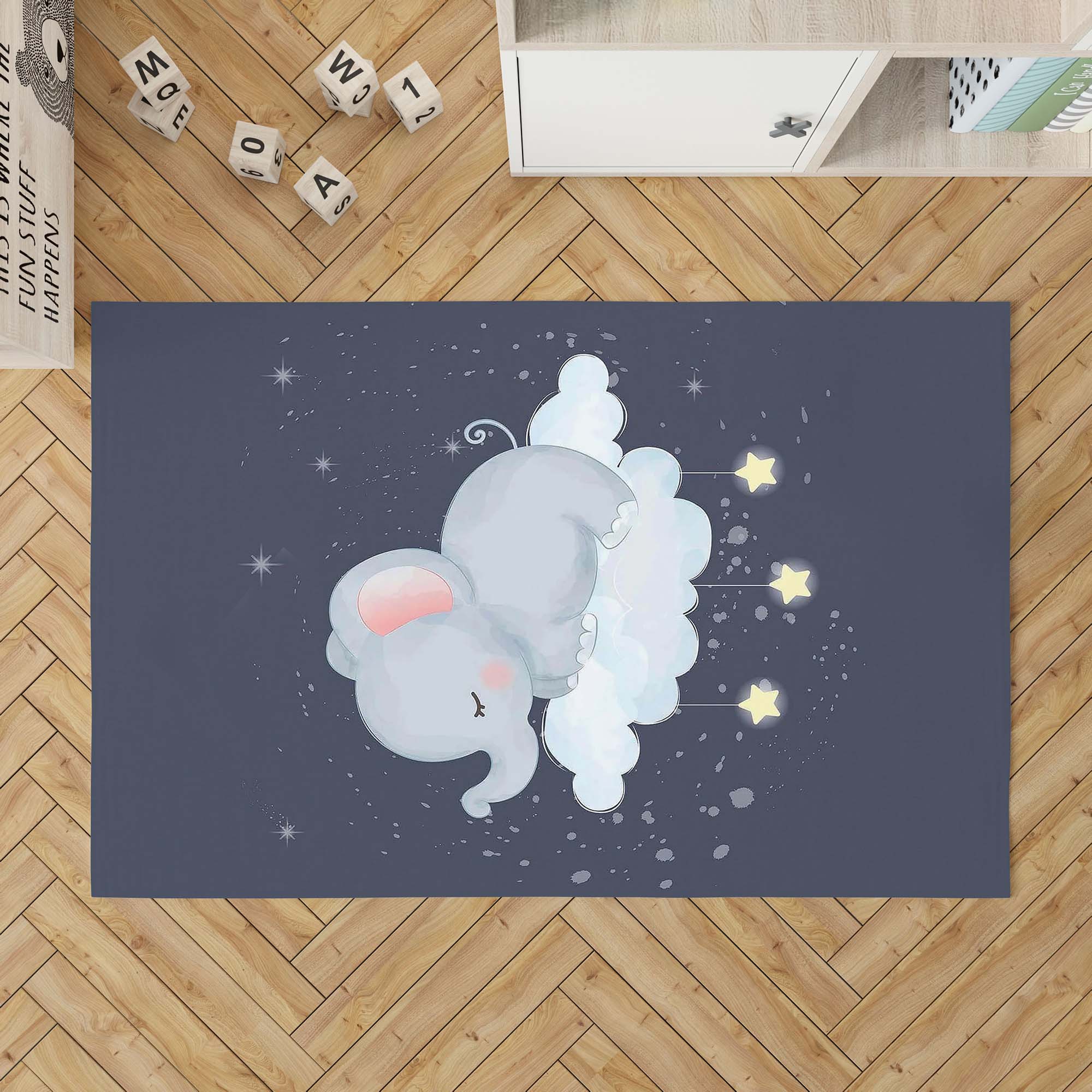 

Декоративный современный тонкий коврик для детей из хлопка, устойчивый к пятнам, моющийся, сплетенный машиной 40 x 60 cm