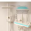 Cream White Thermostatic Shower Set with Digital Display