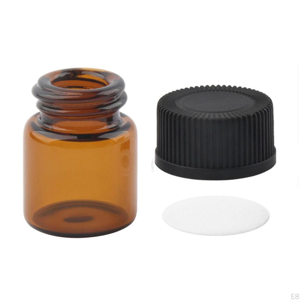 100 Stück Mini Glasflaschen Parfüm Reise nachfüllbar Geburtstagsgeschenke Größe Probe