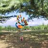 Exquisite Peacocks Hanging Wind Chime Not fading Iron Hanging Pendant  Outdoor