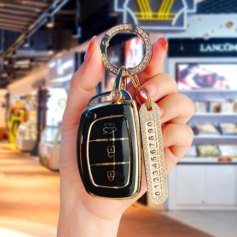 Unisex Key Case for Hyundai ix35, Elantra, Tucson, Mistra, and Sonata