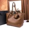 Casual Simple Retro Large Capacity Soft Surface Commuter Shoulder Underarm Tote Bag Women