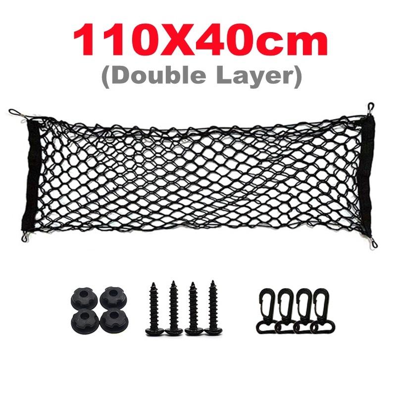 4 Size Car Boot Trunk Net Mesh Elastic Nylon Rear Back Cargo Trunk Storage Organizer Luggage Net Holder Car Accessories