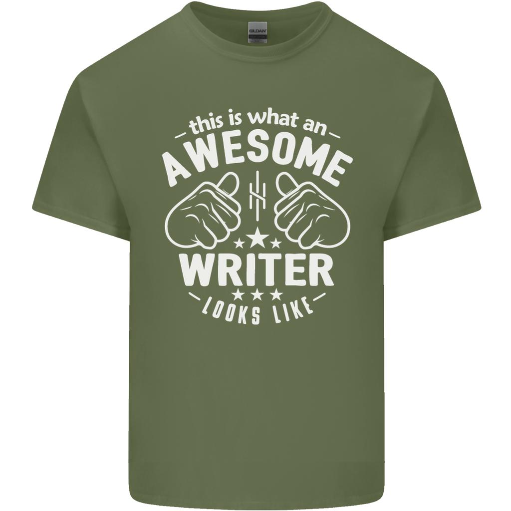 This Is What an Awesome Writer Looks Like Unisexs Light Cotton TShirt