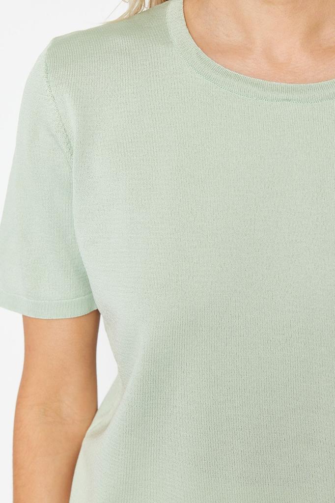 Moda Femei Pulover Nou Roz Tricou tricot cu decolteu