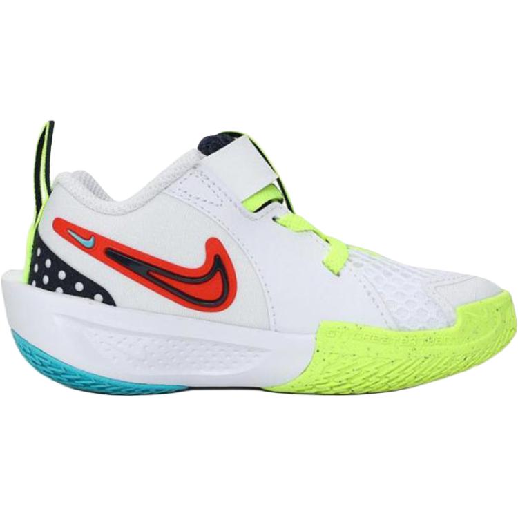 Nike GT Cut 3 SE PS White Obsidian Picante Red Kids Sneakers Volt HJ3904-100