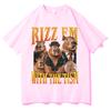 Funny Rizz Em Summer Popluar T Shirt Unisexs Women Tide Clothing Casual Hot Sale Short Sleeve TShirts Graphic Cozy Y2K Tops Unisex