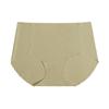 Women's Mid-High Waist Seamless Ice Silk Antibacterial Briefs - Breathable Mulberry Silk Crotch Shorts for Summer