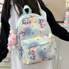 Adorable Nylon Backpack For Kids Cartoon Pattern Unisex Lightweight School Bag