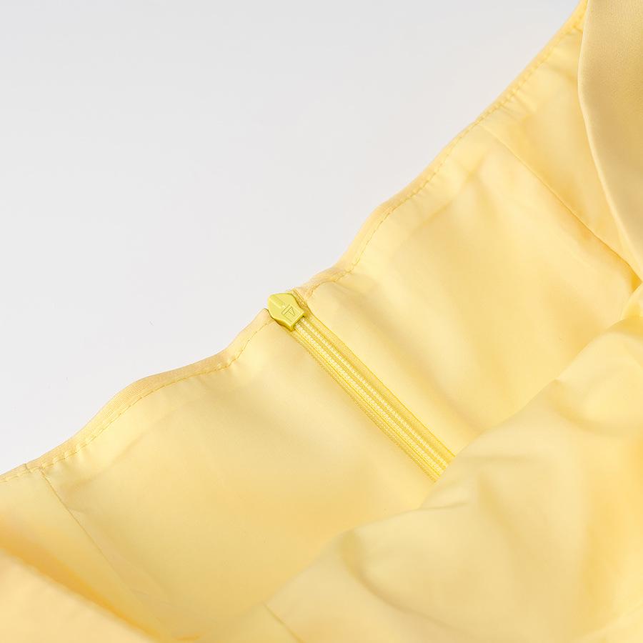 Spring 2025 European & American Style Women's Strapless Pleated Top + High-Waisted Midi Skirt Set