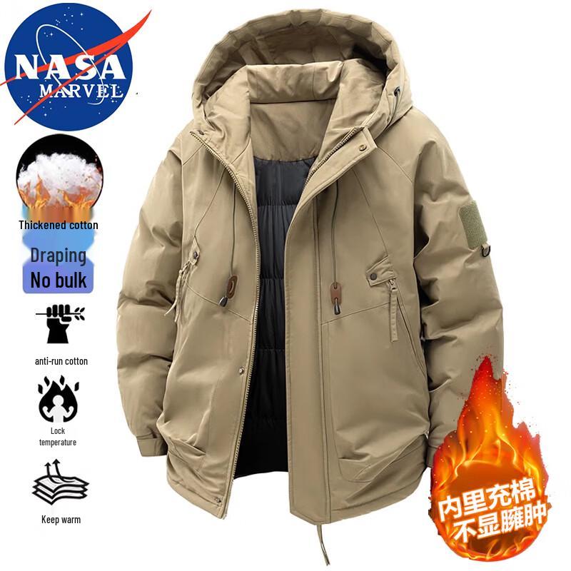 

NASA MARVEL Men s Winter Padded Hooded Jacket M