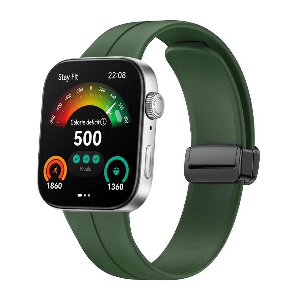 Magnetic Folding Buckle Wrist Band For HUAWEI WATCH FIT 3 Sports Breathable Silicone Strap Replacement Watchband Bracelet
