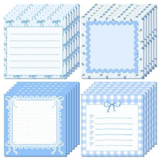 Bow Memo Pads Cute Strong Adhesive Page Markers Colorful Self-Stick Notes