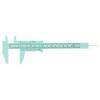 Plastic Double Scale Measuring Tool 150mm Length Sliding Gauge Ruler  For Home Use