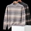 Hengyuanxiang Men's 100% Merino Wool Thickened Winter Sweater