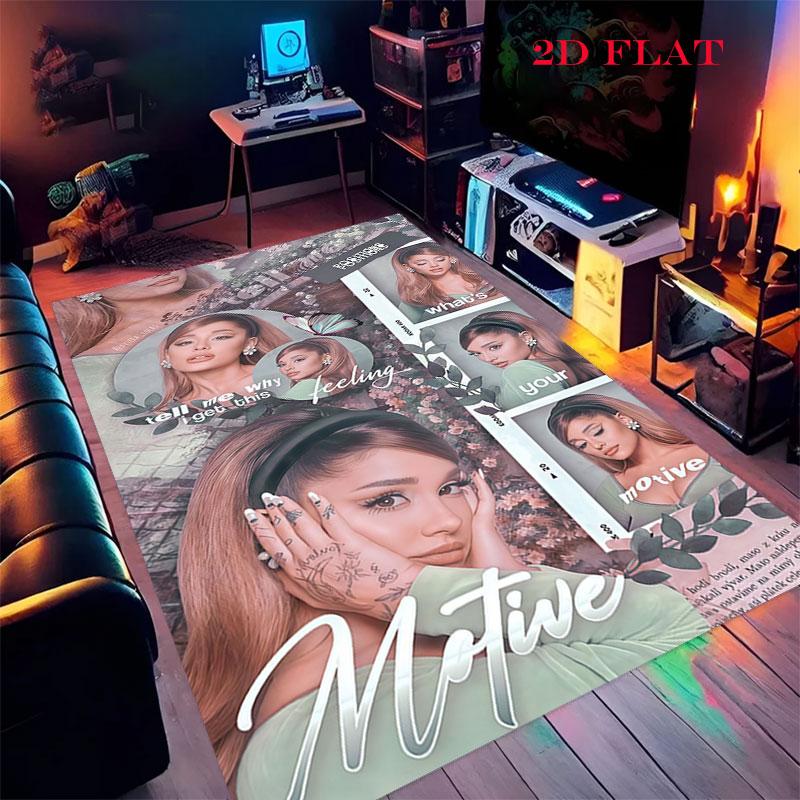 Ariana Grande Green Carpet Rug for Living Room Bedroom Home Sofa Decoration,Kids play Nonslip Floor Mat